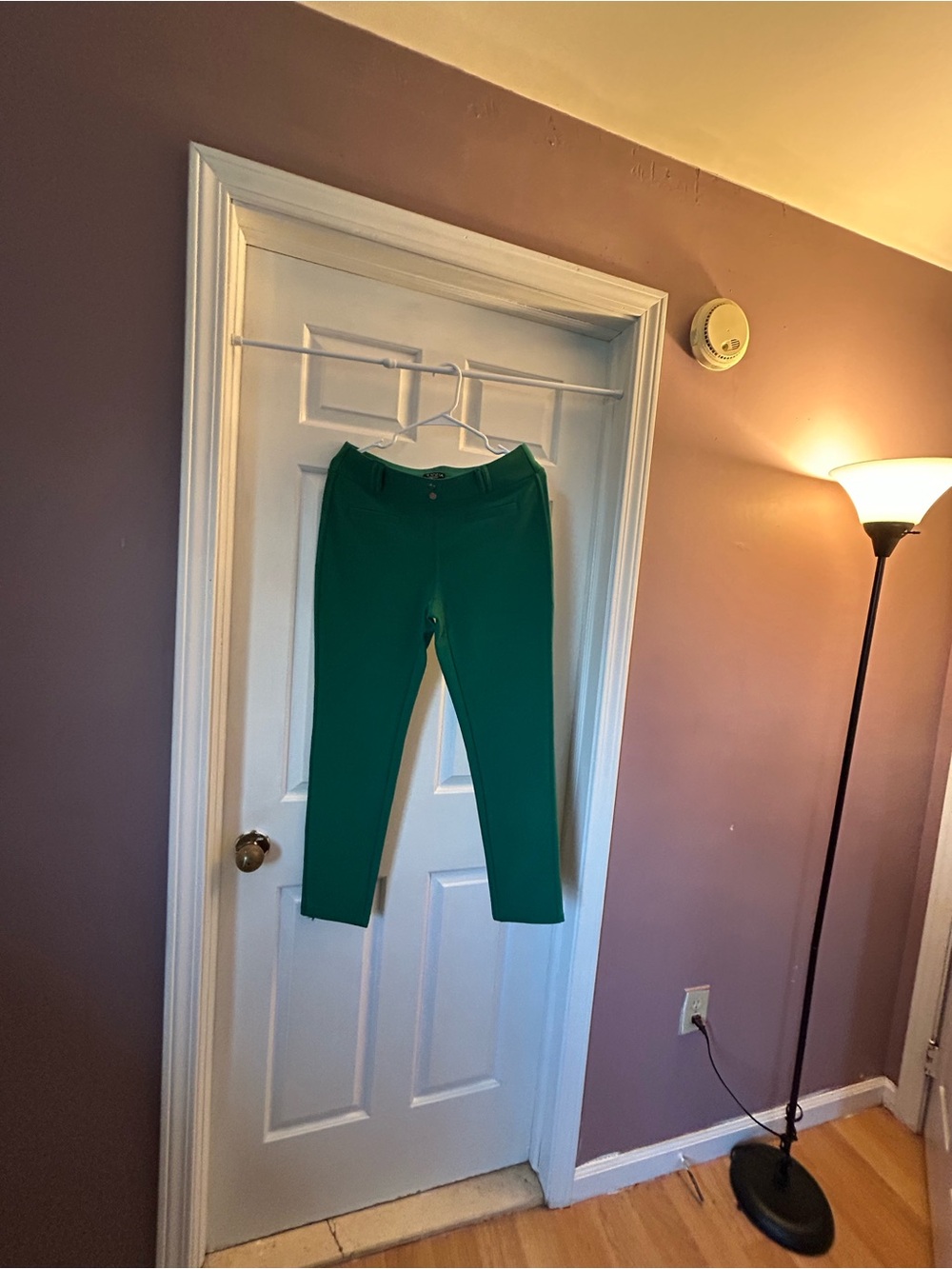 Women’s Green Ponte Pull-On Stretch Pants